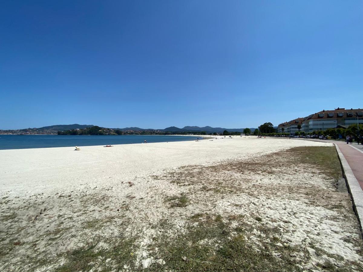 Baiona, Playa Santa Marta, Piscina 아파트 외부 사진